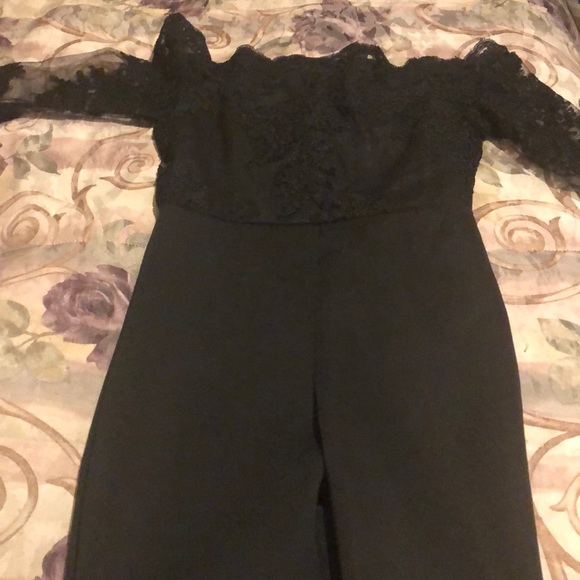 Pants & Jumpsuits | Elegant Jumpsuit Lace At The Top | Poshmark